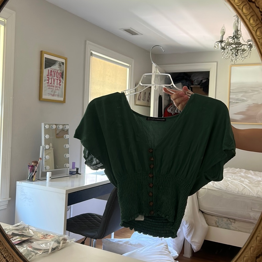 Abercrombie & Fitch Green flow shirt